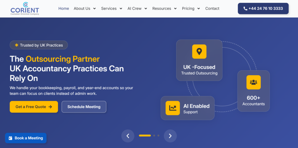Corient Business Solutions accounting and outsourcing company