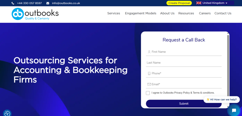 Reliable Accounting Outsourcing Services in the UK | Outbooks